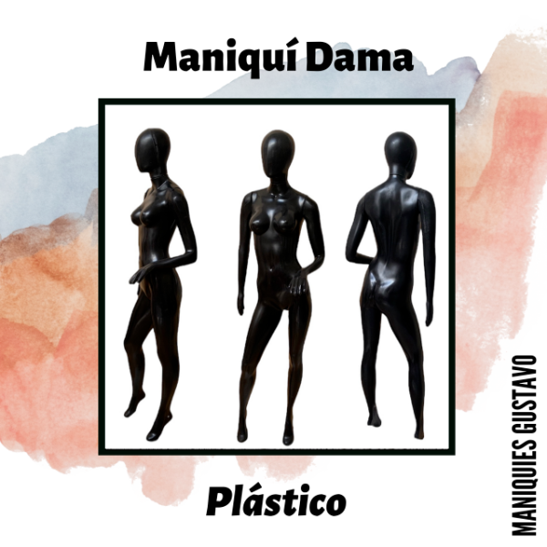 Producto - Maniquí dama plástico en blanco y negro - 0