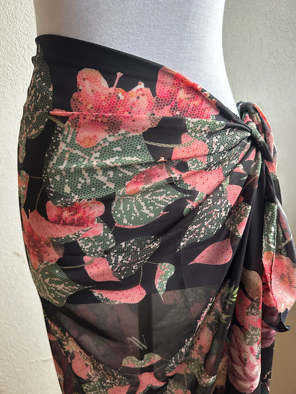Producto - Pareo gasa viva lora negro