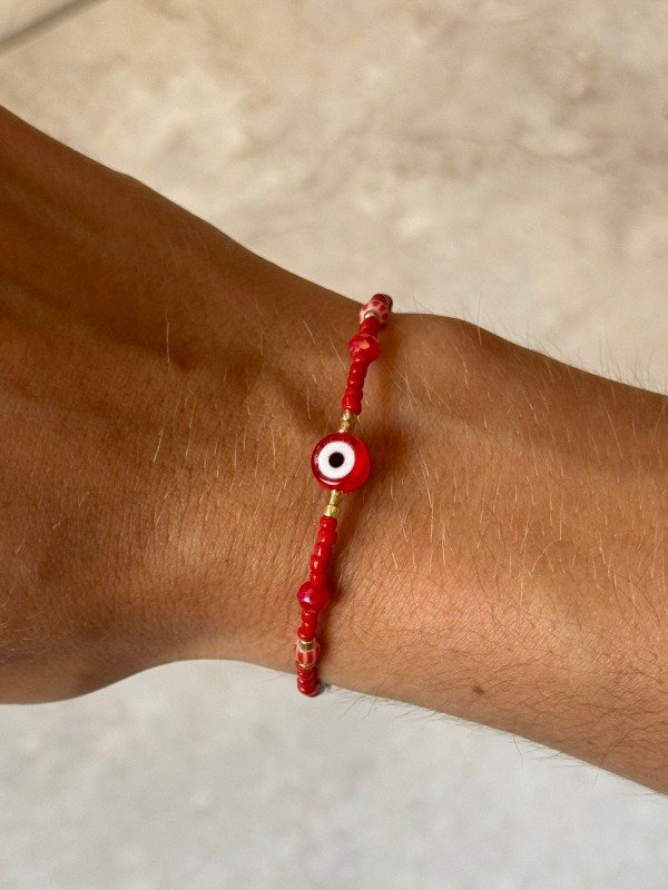 Producto - Pulsera Ojo Turco Roja