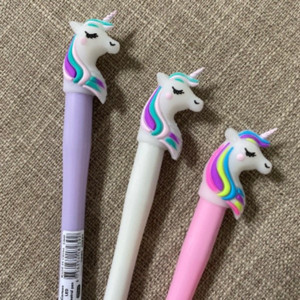 Producto - Lapiceras gel Unicornio con luz