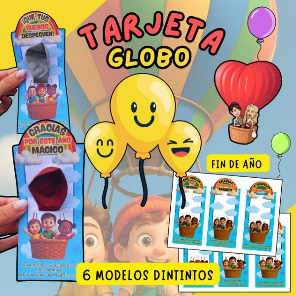 Producto - TARJETA GLOBO FIN DE AÑO