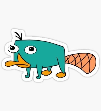 Producto - Sticker Perry el Ornitorrinco