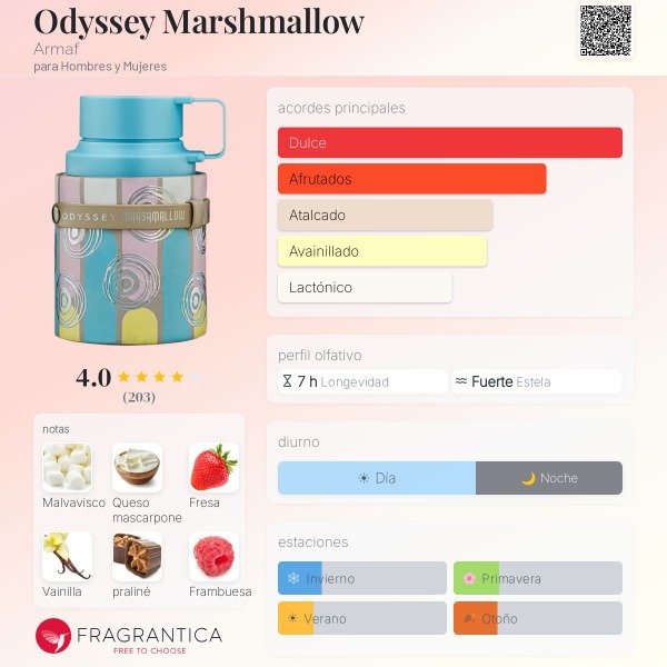 Producto - Odyssey marshmallow Armaf - dulce/frutal/vainilla - 1