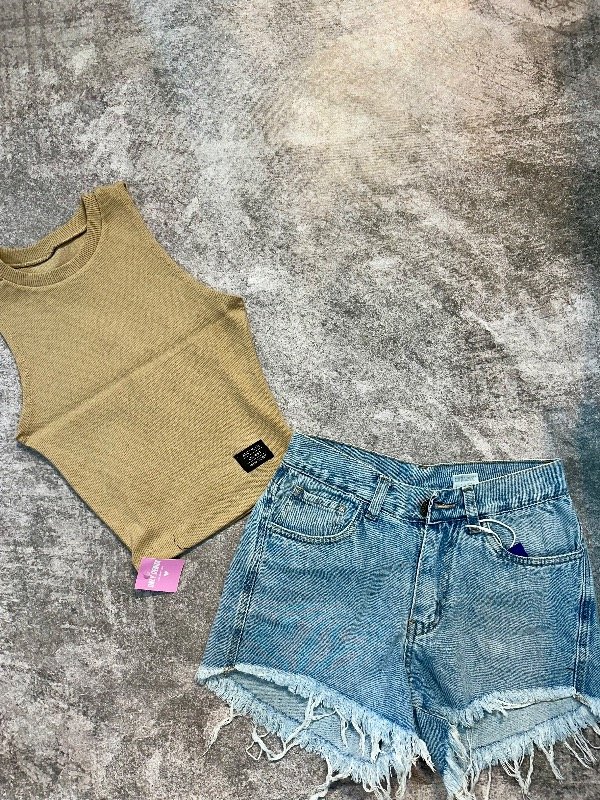 Producto - short flecos nevado