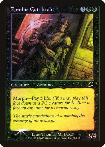Producto - Zombie Cutthroat Foil  Scourge