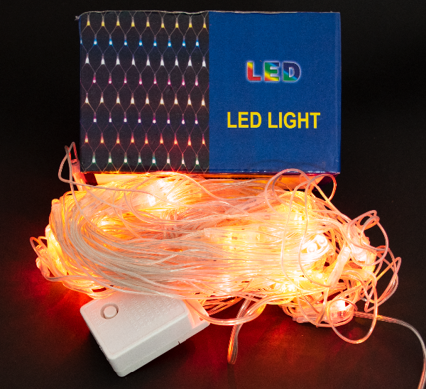 Producto - LUZ CORTINA 144 LEDS CALIDO POL20