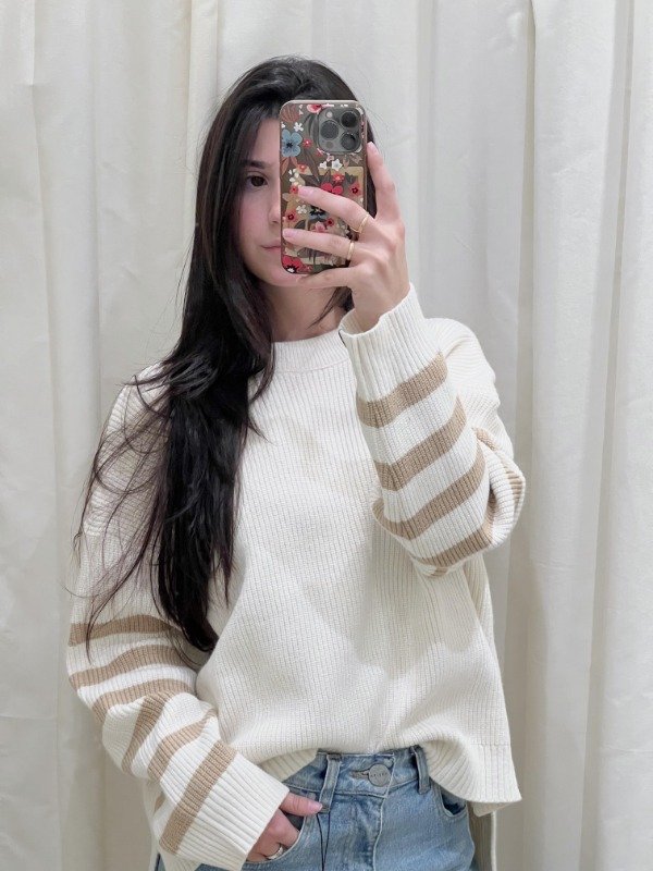 Producto - SWEATER MANGA RAYADA