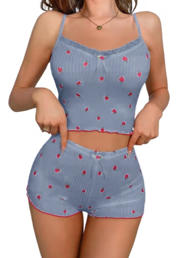 Producto - PIJAMA FRUTILLAS AZUL XL, XXL