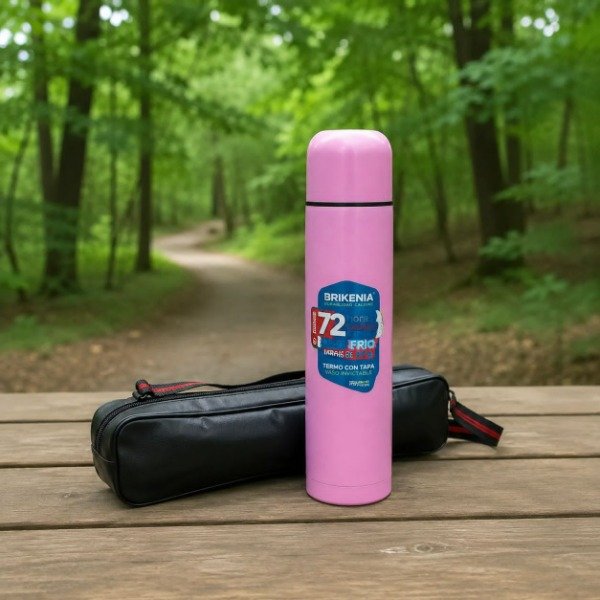 Producto - TERMO BALA 1L ACERO INOXIDABLE ROSA PASTEL