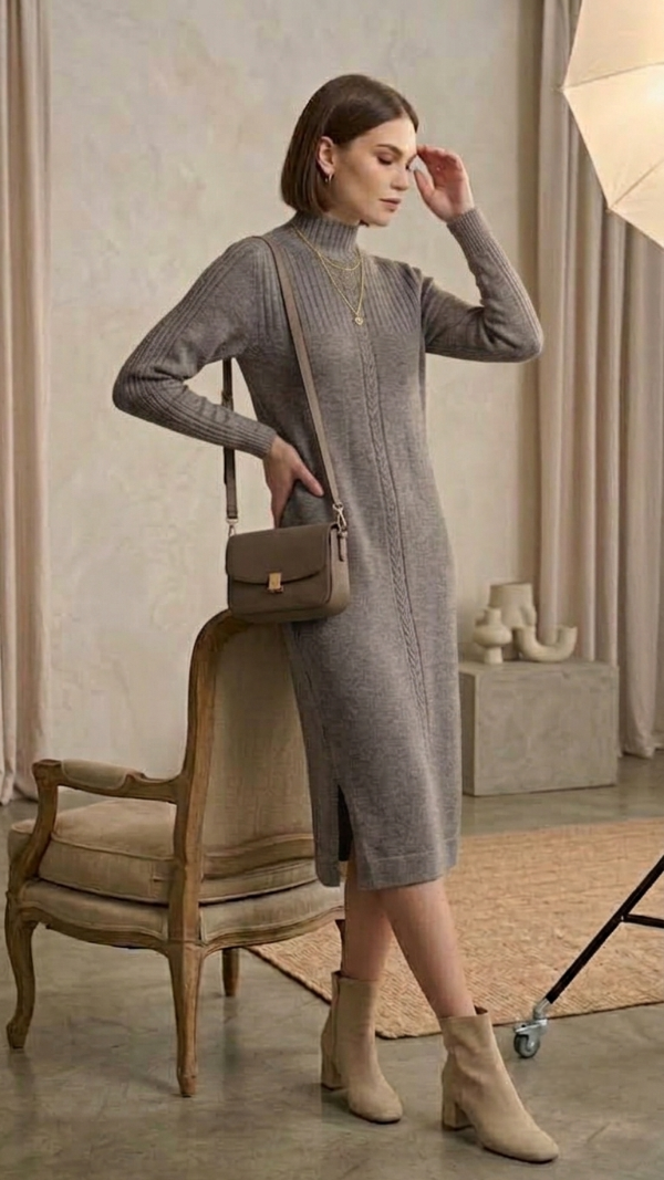Producto - Vestido Manhattan Full-Knit - Sofisticación Sin Costuras - 0