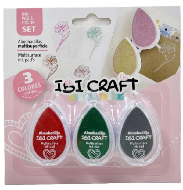 Producto - ALMOHADILLAS DE COLORES 45x33mm. SET 3 COL CLASSIC