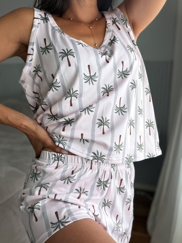 Producto - Pijama corto modal tropical -preventa y precio especial- - 0