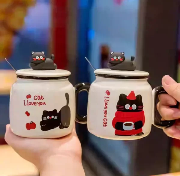 Producto - TAZA CERAMICA GATO NEGRO