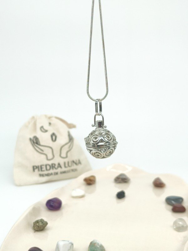 Producto - Relicario ESPIRALES (5 piedras de regalo!) - 2