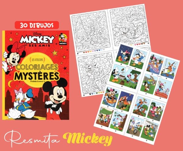 Producto - Resmita para colorear Mickey x30 dibujos - 0