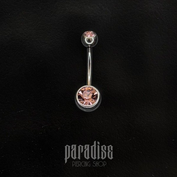 Producto - Ombligo Doble Strass Rosa