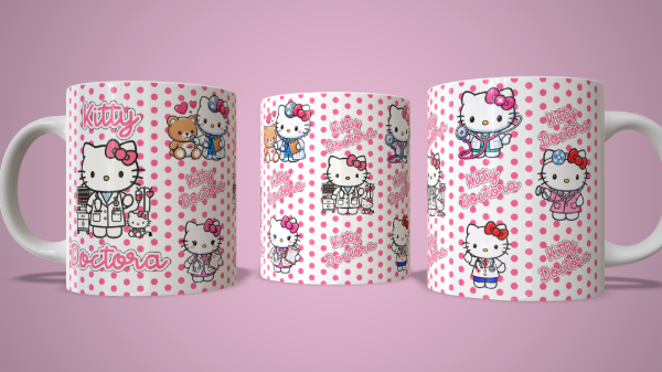 Producto - Plantilla para taza de Hello Kitty Profesiones - 3