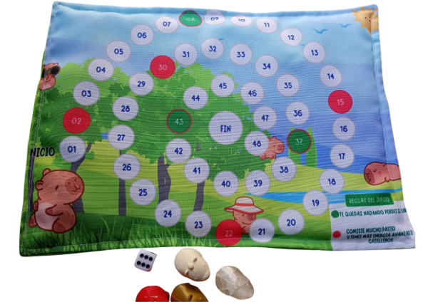 Producto - juego de recorrido temática Capibaras - 1