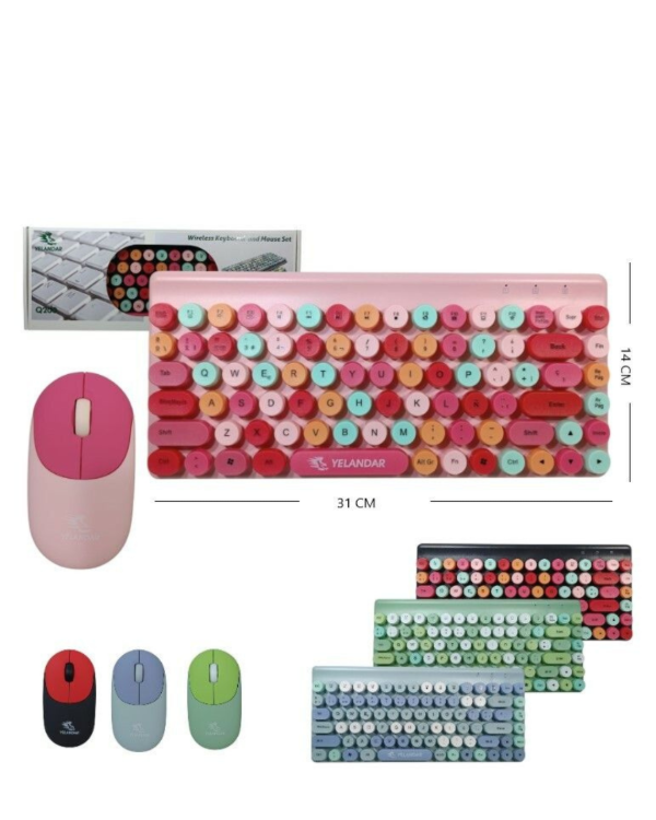 Producto - Combo Teclado y Mouse Inalambrico YELANDAR Q200