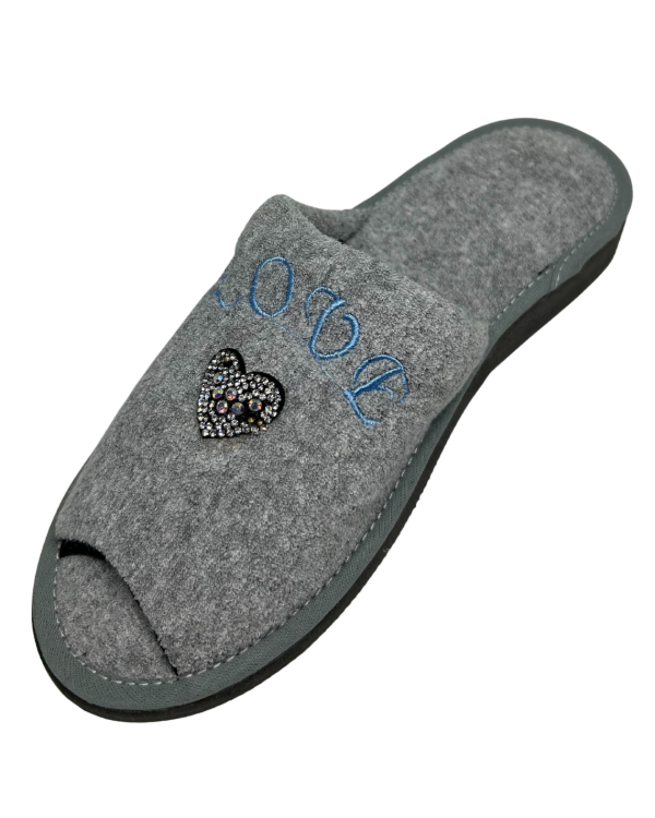 Producto - Pantuflas de Toalla Gris