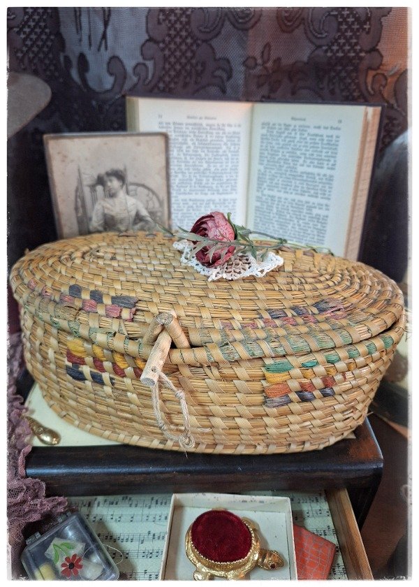 Producto - Costurero Vintage Artesanal oval