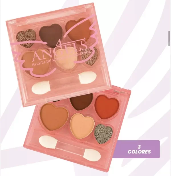 Producto - SOMBRA PARA OJOS+GLITTER 6COLORES 4ANGELS 4 ANGELS