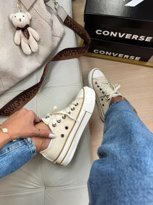 Producto - Converse Plataforma - Beige