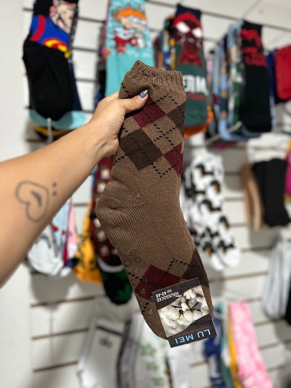Producto - Pantumedias marrón claro hombre