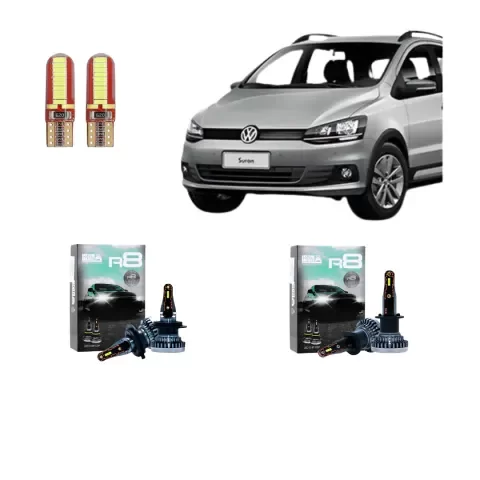 Producto - Kit Cree Led R8 Luz Baja Y Alta Volkswagen Suran