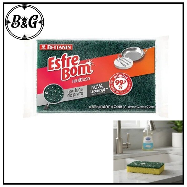 Producto - Esponja Multiuso Bettanin Antibacterial (UNIDAD)