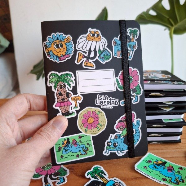 Producto - Libreta A6 Lisa - Stickers