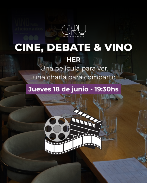 Producto - Cine y vino - Jueves 18/6 19:30hs - HER