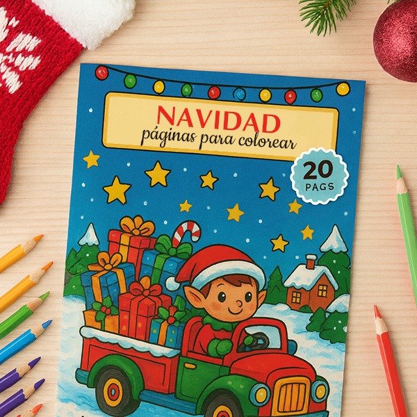 Producto - LIBRO PARA COLOREAR NAVIDAD