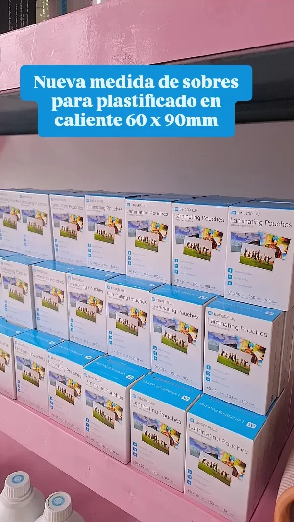 Producto - Sobres para Plastificar 150 mic. 60 x 90 mm Card M x100 pouch - 1