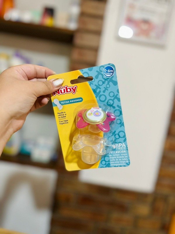 Producto - Chupete Nuby con tapa higiénica - 0 a 12m