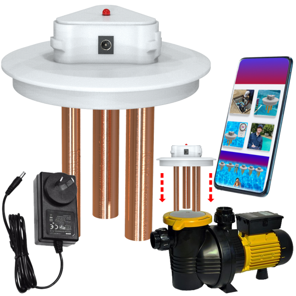 Producto - Ionizador Para Piscinas P/bombas Elektrim - Lacus Pl + App