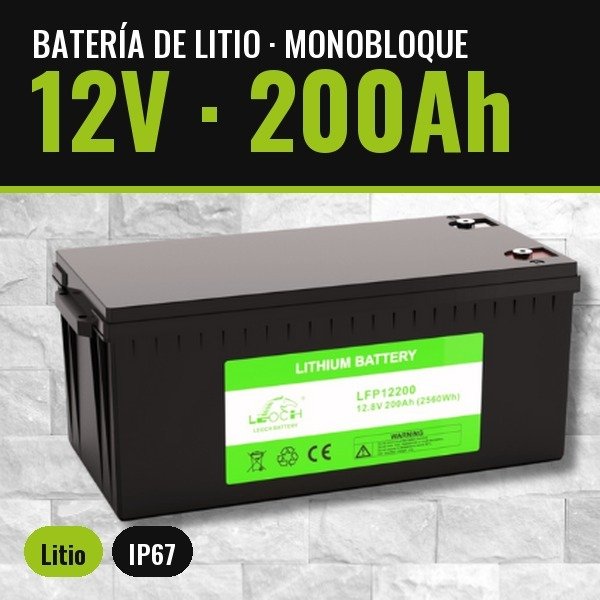 Producto - Batería de Litio Leoch 12V200Ah