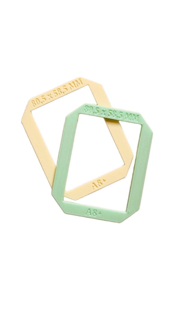 Producto - Regla Plantilla Tapa Agenda A8+ 80,5 X 58,5mm