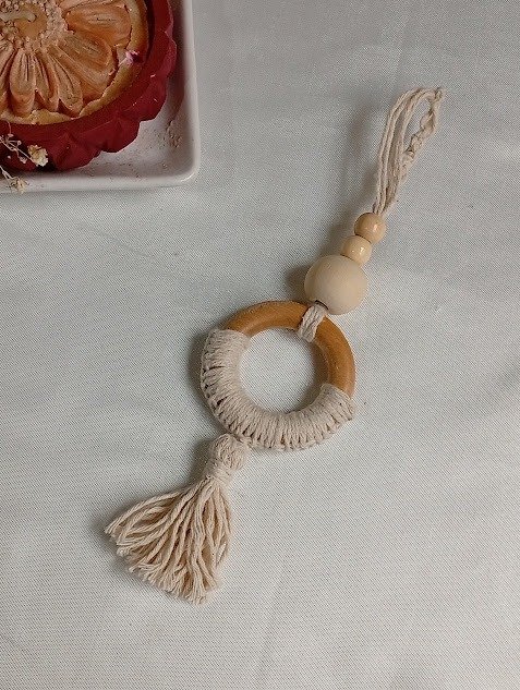 Producto - Colgante beige circulo
