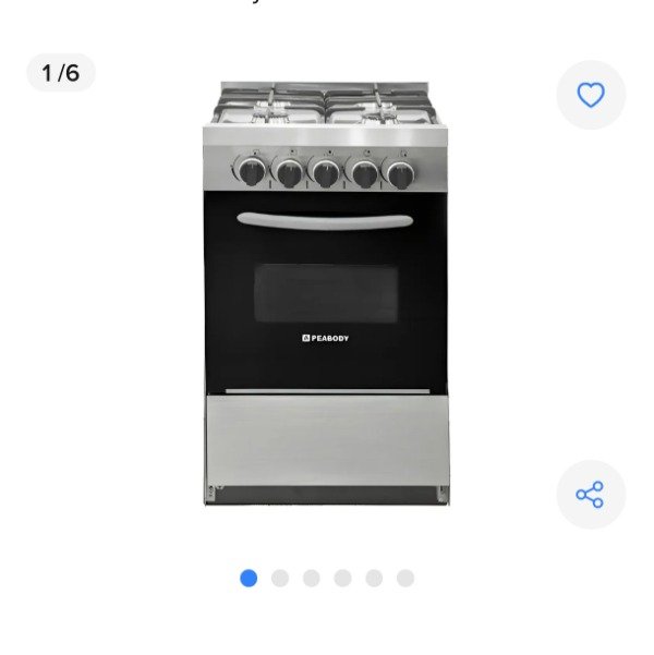 Producto - Cocina Industrial Peabody Gourmet 530 Pv 53cm 4h - Peabody - 1