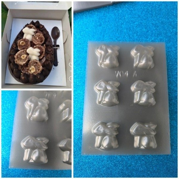 Producto - Placa de acetato conejitos lisos X6