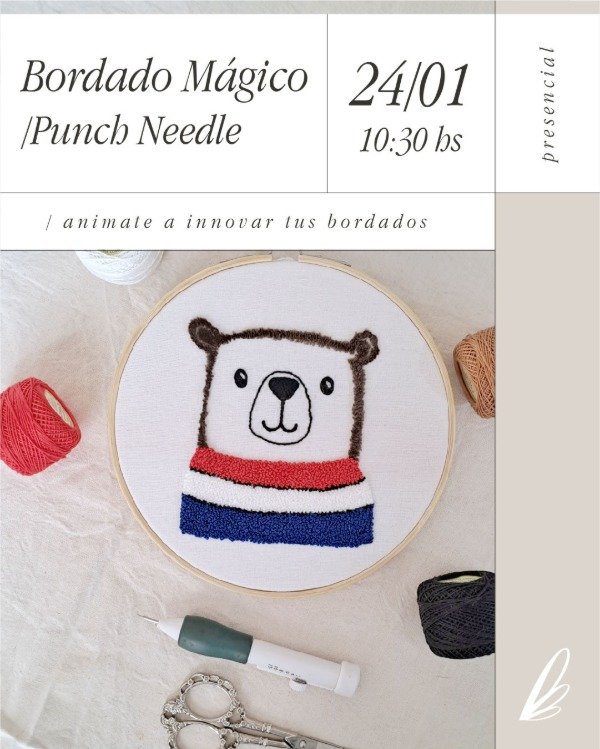 Producto - Workshop de Bordado Mágico - Punch Needle