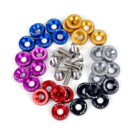 Producto - Arandelas Anodizadas Aluminio 6mm (paq x10u)