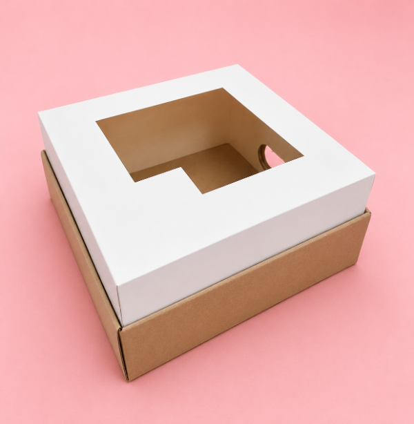 Producto - BOX DESAYUNO - COD. 340 BASE KRAFT TAPA VISOR 25x12x25 - 0