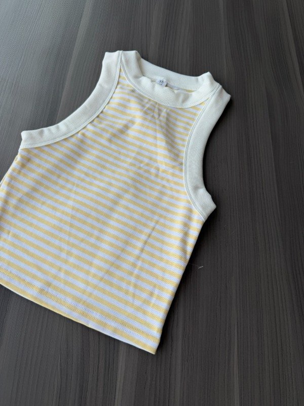 Producto - Musculosa con lineas amarillas Azucena - 0