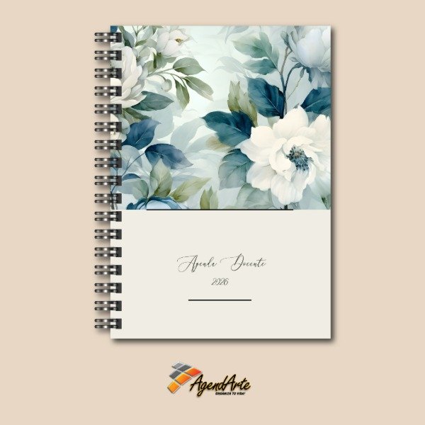 Producto - Agenda Docente 2 Cursos - Tapa dura A5 - Diseño 2