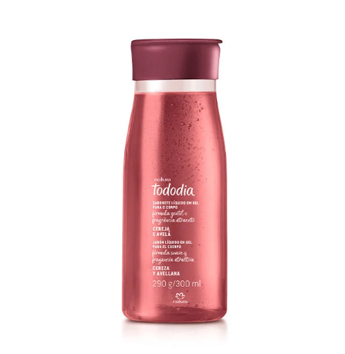 Producto - Jabón líquido en gel CEREZA Y AVELLANAS - 300 ml - Tododia