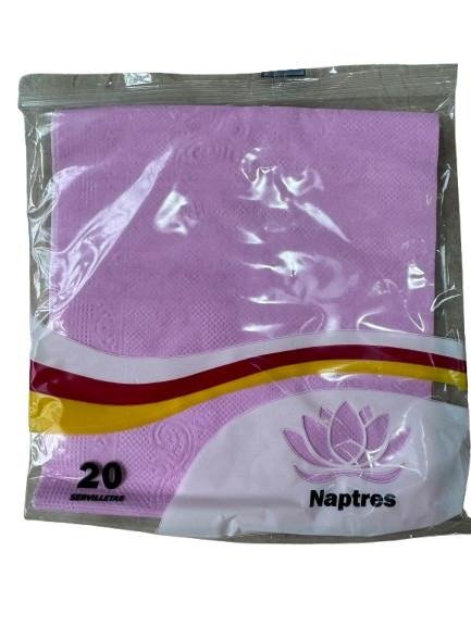Producto - Servilleta Lisa Rosa 32x32x20 un