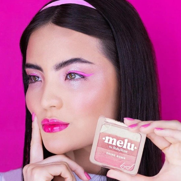 Producto - Iluminador SHINE BOMB 04 PINK CAKE MELU VEGANO