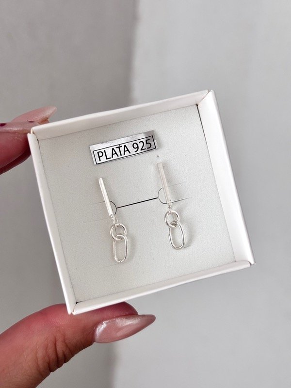 Producto - Aros colgante barrita chain